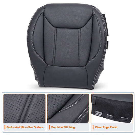 Driver Bottom Replacement Seat Cover Black For 2019-2024 Subaru Forester