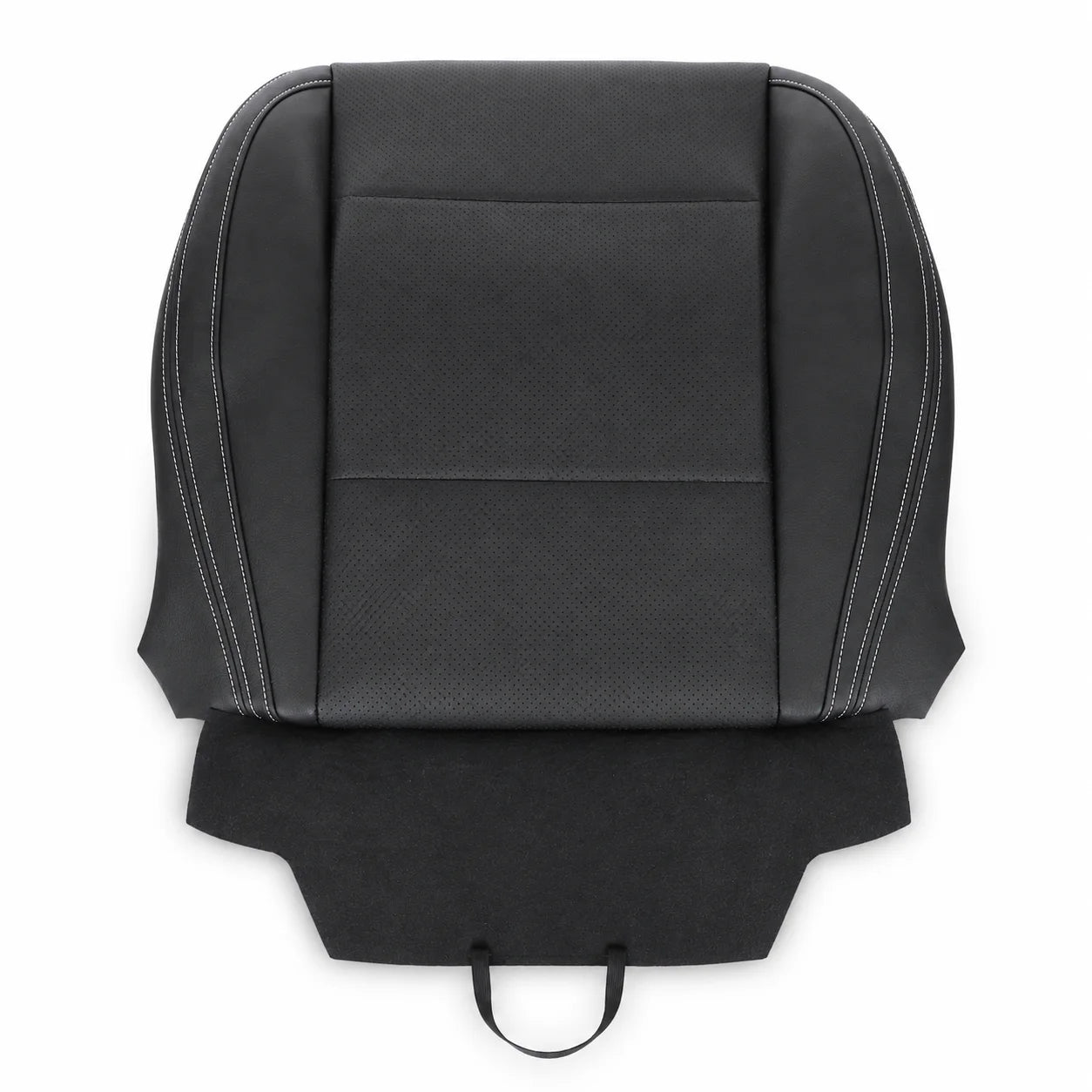 Driver Leather Perforated Bottom Seat Cover Black For 2015-2017 Subaru Legacy