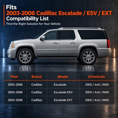 Driver Side Bottom PERF Leather Seat Cover Gray For 2003-2006 Cadillac Escalade