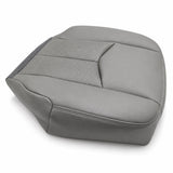 Driver Side Bottom PERF Leather Seat Cover Gray For 2003-2006 Cadillac Escalade