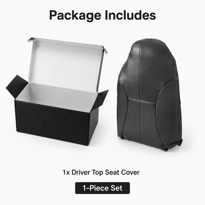 Driver & Passenger Bottom & Top Leather Seat Cover Dark Gray For 1998-2002 Dodge Ram