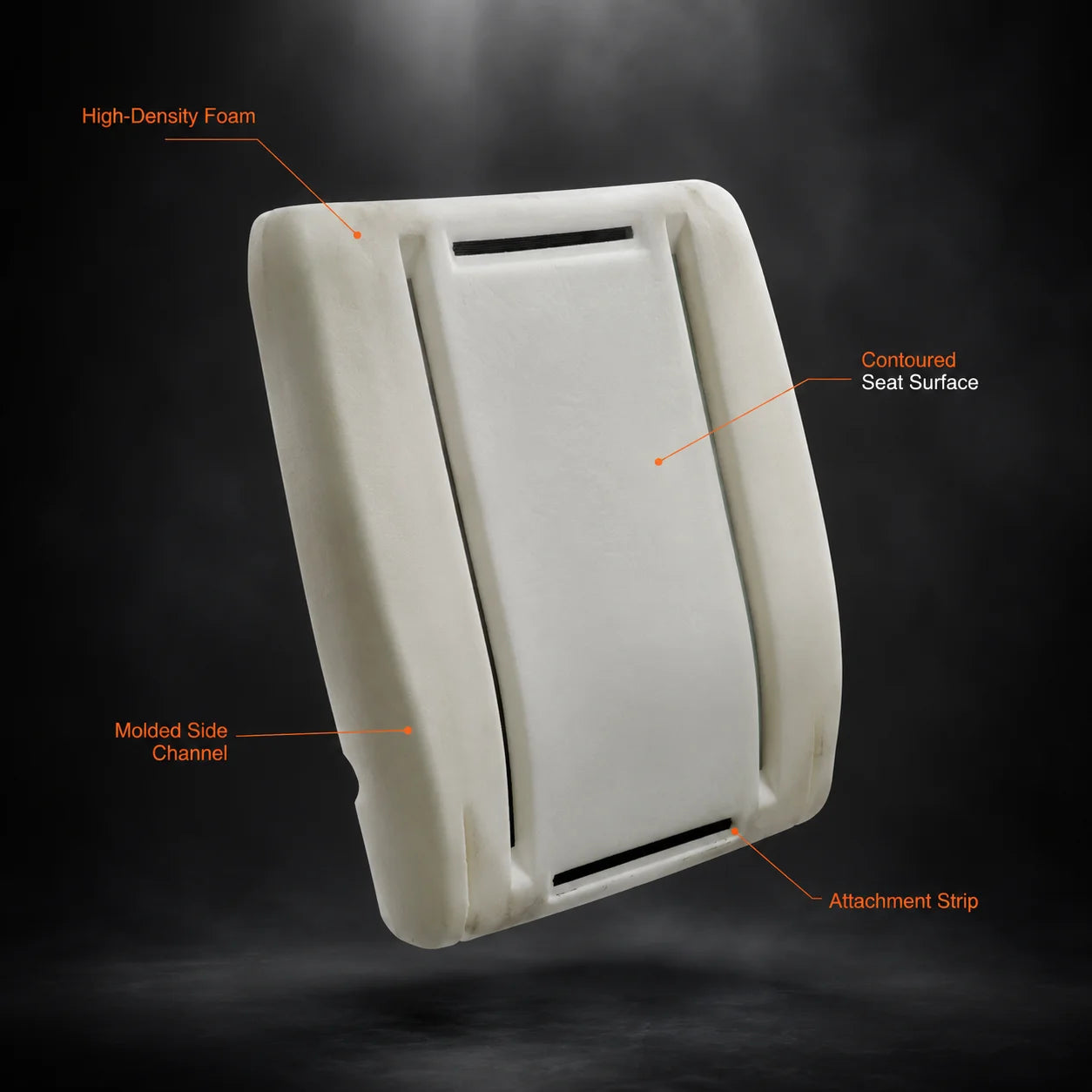 Driver or Passenger Bottom Foam Cushion For 2003-2014 GMC Savana Chevy Express Van