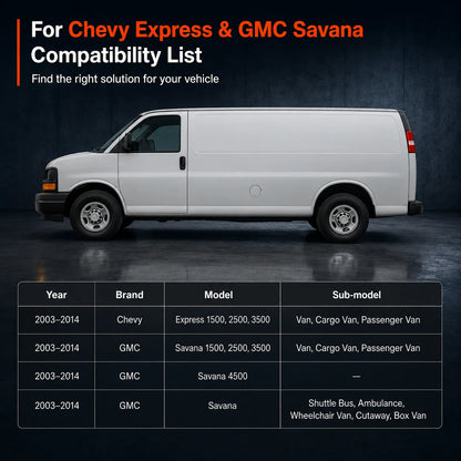 Driver or Passenger Bottom Foam Cushion For 2003-2014 GMC Savana Chevy Express Van