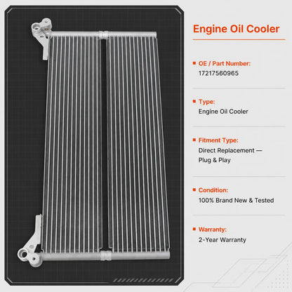 Engine Oil Cooler For 2008-2010 BMW E60 E61 535i xDrive 535xi 17217560965