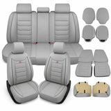 Faux Leather Car Seat Cover Front and Rear Full Set Cushion Pad for Mazda 3