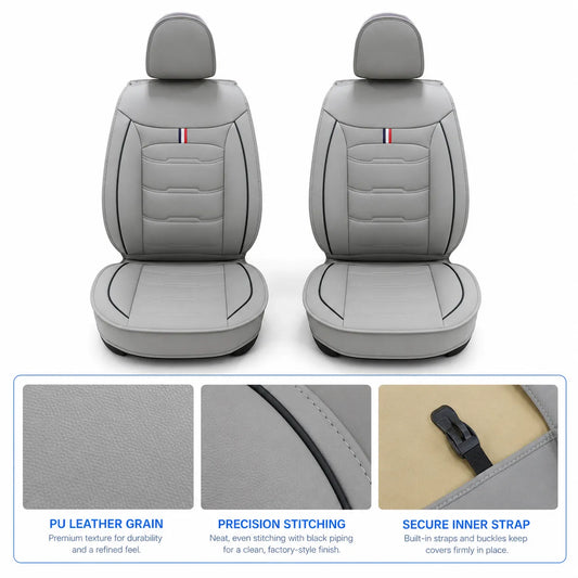 Faux Leather Car Seat Cover Front and Rear Full Set Cushion Pad for Mazda 3