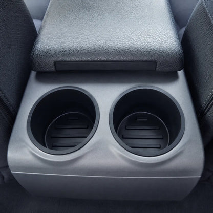 Fit for 03-14 Ford F150 2pc Rear Center Console Cup Holder Insert Liner