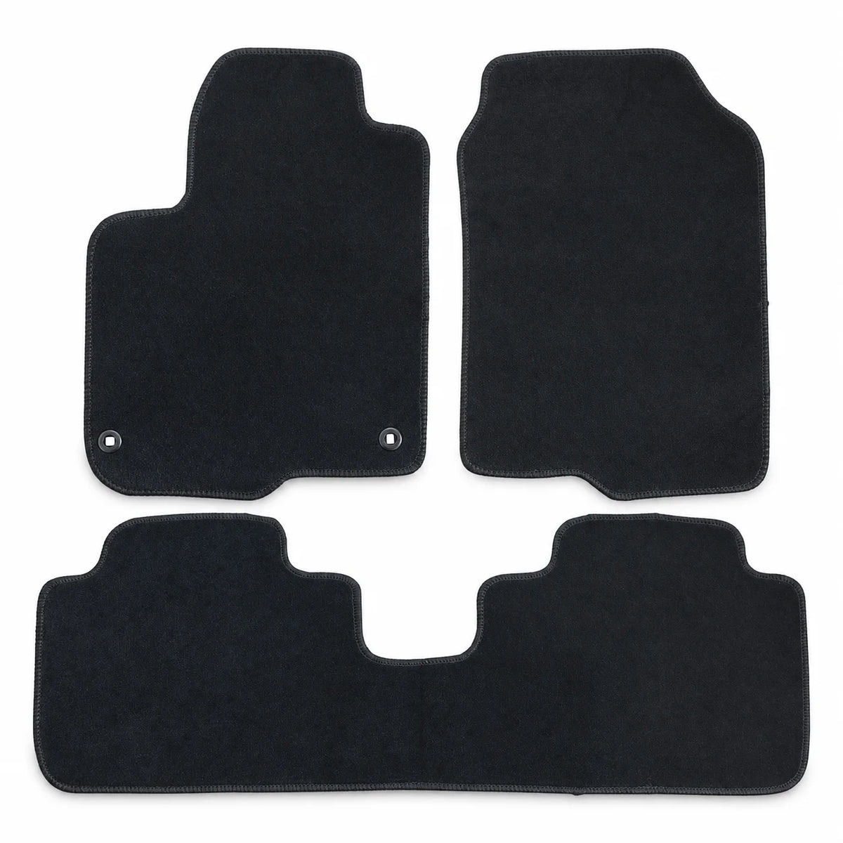 Floor Mats Carpet Velour Front & Rear Anti-Slip For 2023-2025 Honda HR-V