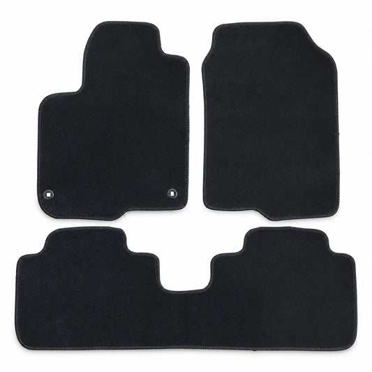 Floor Mats Carpet Velour Front & Rear Anti-Slip For 2023-2025 Honda HR-V