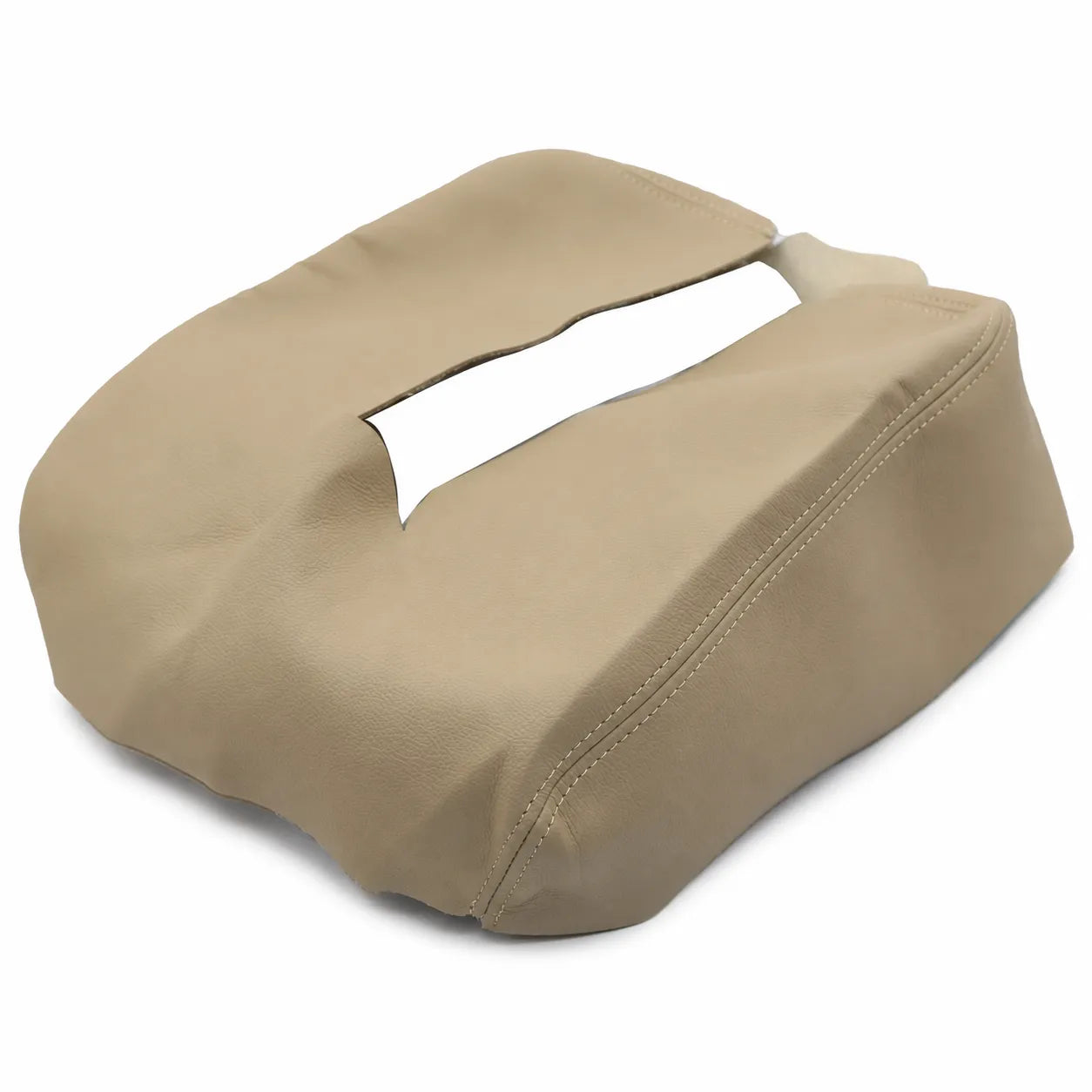 For 07-14 Chevy Tahoe Suburban Silverado Console Leather Armrest Cover Tan