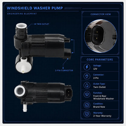 For 13-21 Nissan Pathfinder Infiniti QX60 JX35 Windshield Washer Pump 289203JA0A