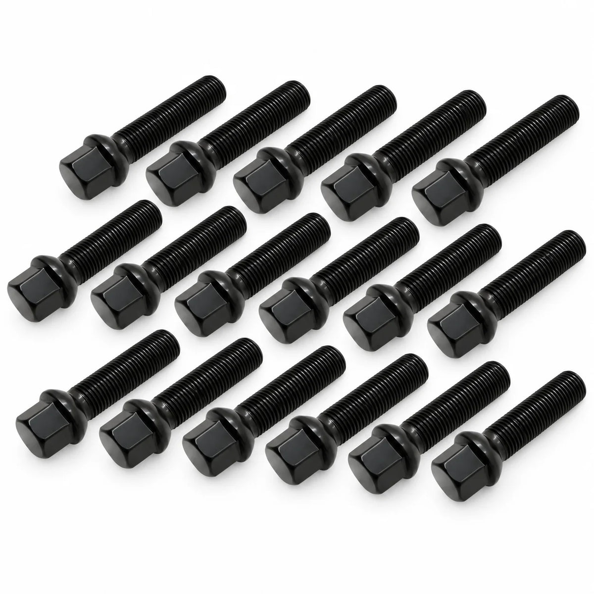 For 1994-2023 Mercedes-Benz Spacers 20 PCS M14X1.5 Black 65 mm Extended bolts