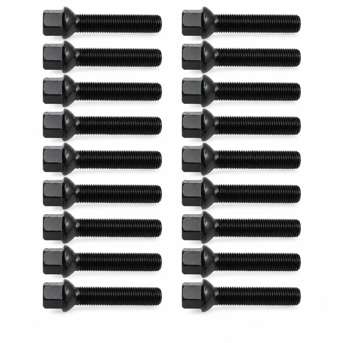 For 1994-2023 Mercedes-Benz Spacers 20 PCS M14X1.5 Black 65 mm Extended bolts