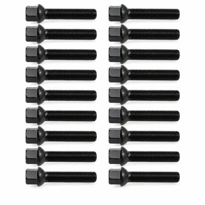 For 1994-2023 Mercedes-Benz Spacers 20 PCS M14X1.5 Black 65 mm Extended bolts