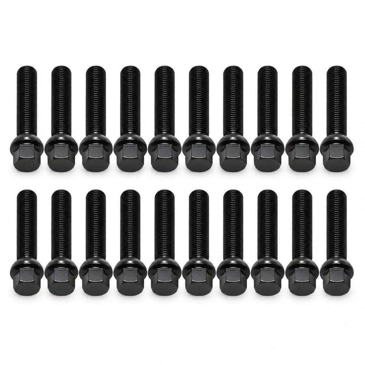 For 1994-2023 Mercedes-Benz Spacers 20 PCS M14X1.5 Black 65 mm Extended bolts