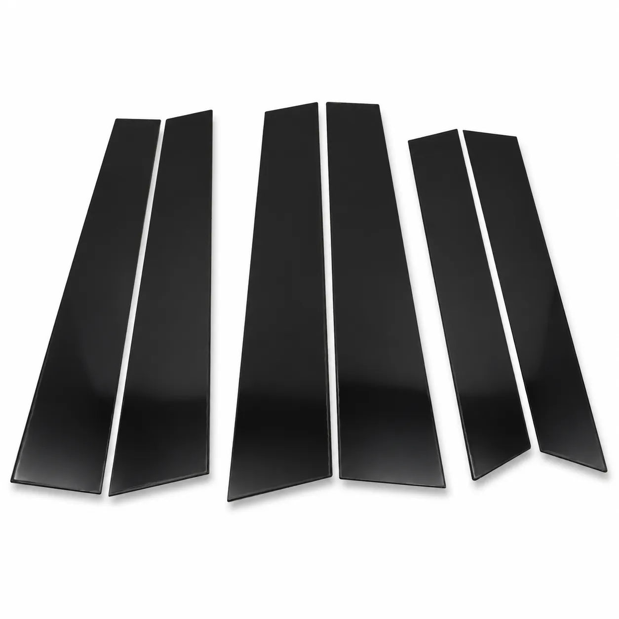 For 2007-2011 Honda CRV 6pc Black Window Pillar Posts Door Trim Piano Cover