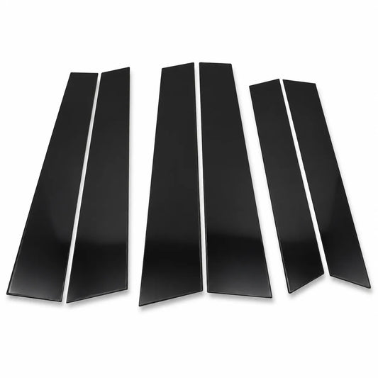 For 2007-2011 Honda CRV 6pc Black Window Pillar Posts Door Trim Piano Cover