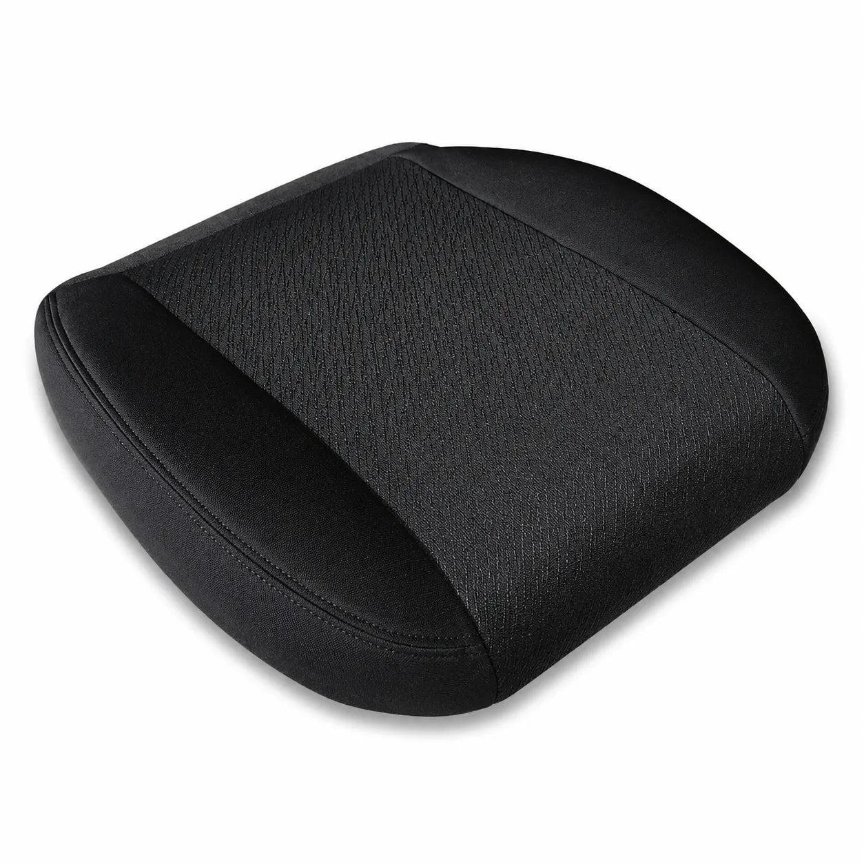 For 2007-2014 Chevy Silverado GMC Sierra Front Driver & Passenger Bottom & Top Cloth Seat Cover Black