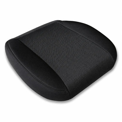 For 2007-2014 Chevy Silverado GMC Sierra Front Driver & Passenger Bottom & Top Cloth Seat Cover Black