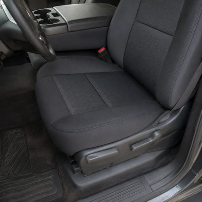 For 2007-2014 GMC Sierra 1500 2500HD 3500HD Driver Bottom Cloth Seat Cover Black