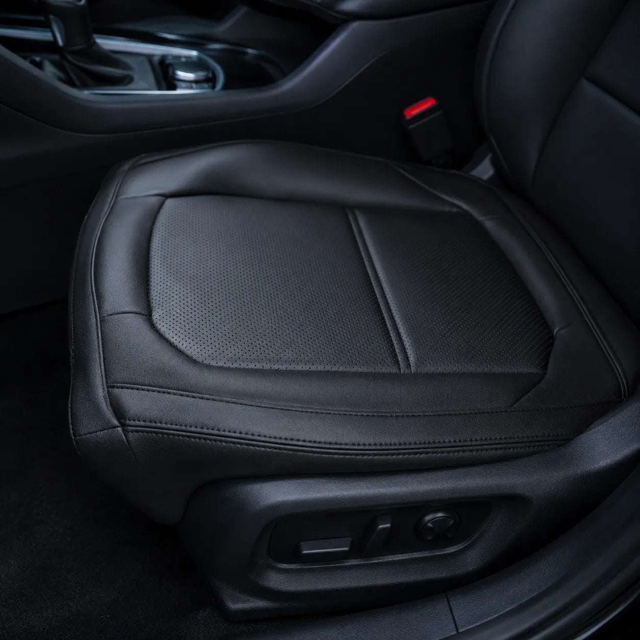 For 2011-2017 Volkswagen Jetta Driver Bottom Leather Seat Cover Black