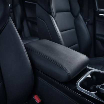 For 2011-2019 Jeep Grand Cherokee Leather Center Console Lid Armrest Cover Black