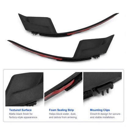 For 2011-2020 Toyota Sienna Front Windshield Wiper Side Cowl Extension Cover Trim
