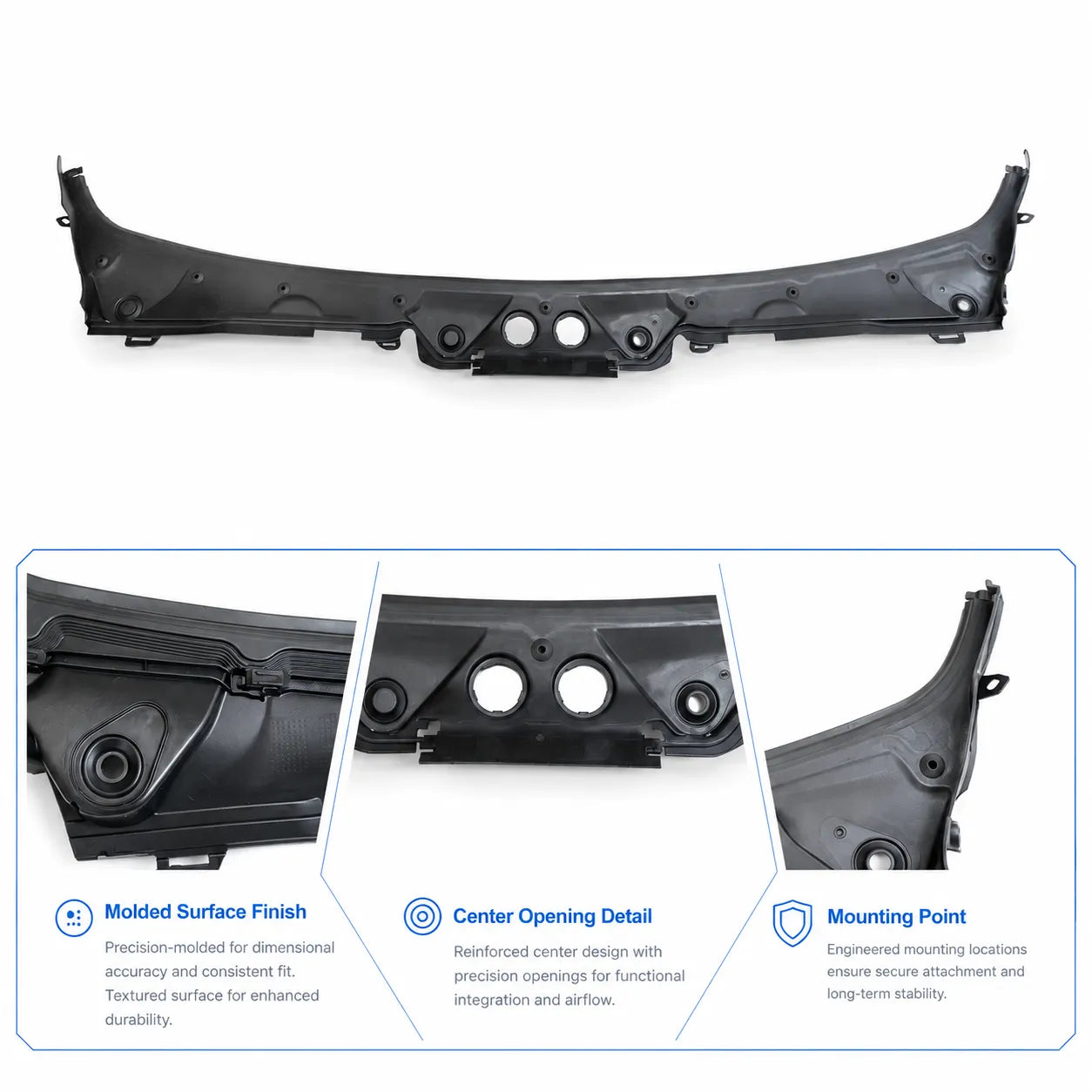 For 2012-2019 BMW 3 Series F30 Front Windshield Wiper Cowl Cover 51717258177