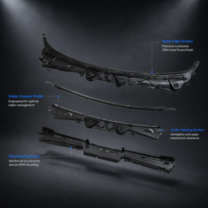 For 2012-2019 BMW 3 Series F30 Front Windshield Wiper Cowl Cover 51717258177