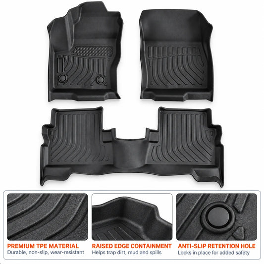 For 2013-2019 Ford Escape C-Max 3D 3Pcs TPE Floor Mats Liners Black