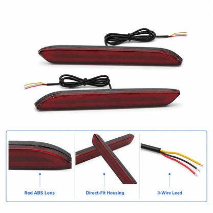 For 2019-2021 Toyota RAV4 LED Brake Driving Signal Lights Bumper Reflector