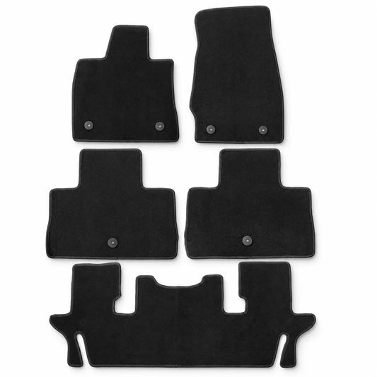 For 2020-2025 Lincoln Aviator Front & Rear Floor Mats Carpet Replacement Velour