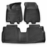 2PCS TPE Floor Mats Liner Front & Rear Black For 2024-2025 Chevrolet Equinox EV