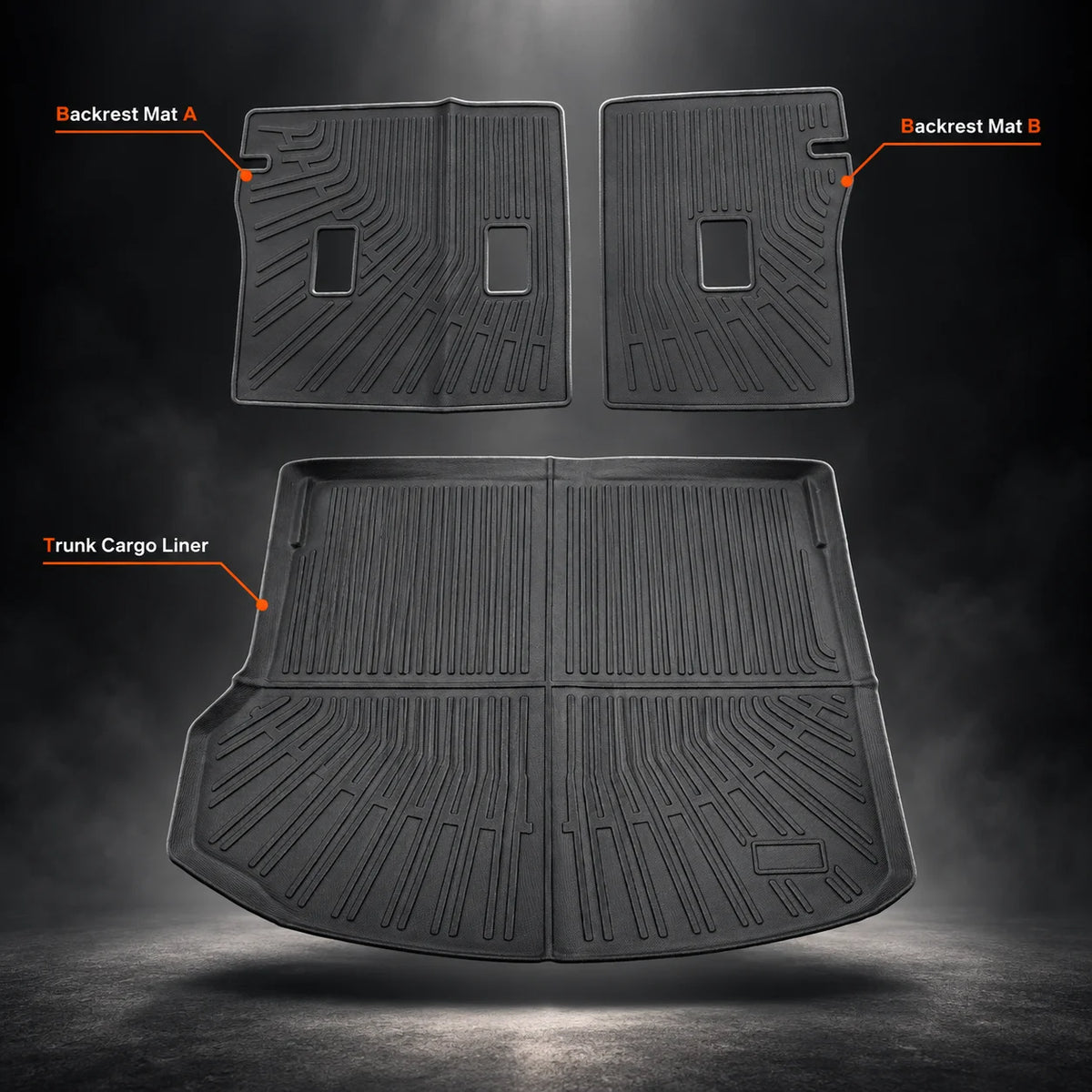 TPE Backrest Mats & Trunk Cargo Liners Mat For 2024-2026 Chevrolet Equinox EV
