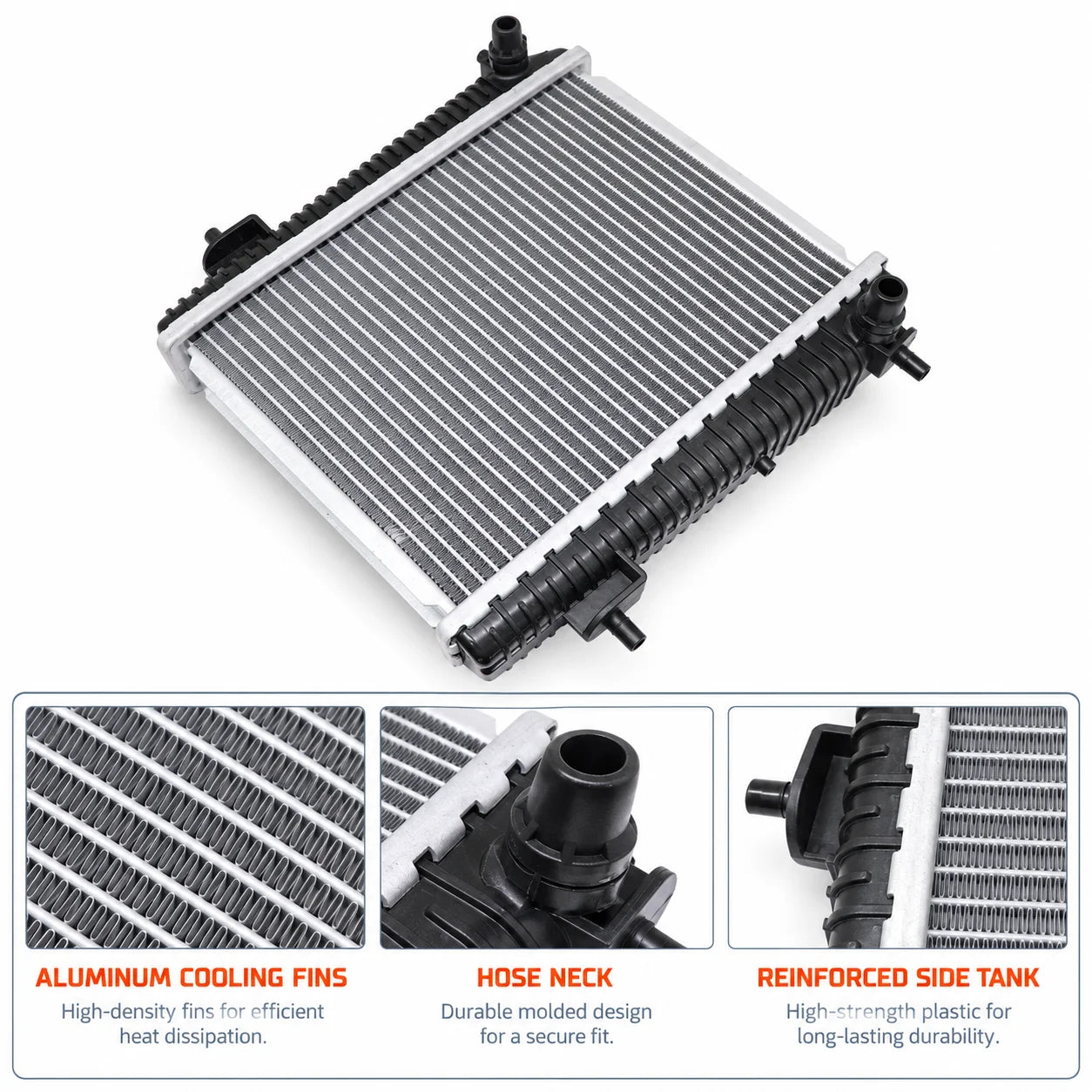Front Auxiliary Radiator Coolant Cooler For 2021-2024 BMW G80 G82 G83 M3 M4 8095285