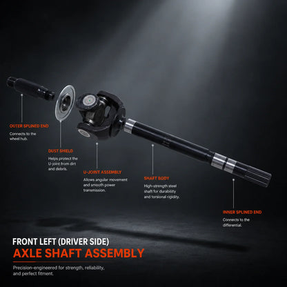 Front Left Driver Side Axle Shaft Assembly For 2013-2018 Dodge Ram 2500/3500 4x4