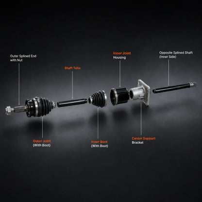 Front Left Driver Side Axle Shaft For 2018-2025 Alfa Romeo Stelvio 68563712AA