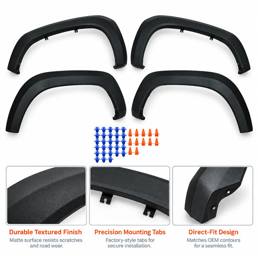 Front Rear Left Right Side Wheel Fender Flare Trim For 2016-2023 Toyota Tacoma