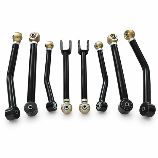 Front Rear Lower Upper Adjustable Control Arms 0-6'' For 2007-2018 Jeep Wrangler