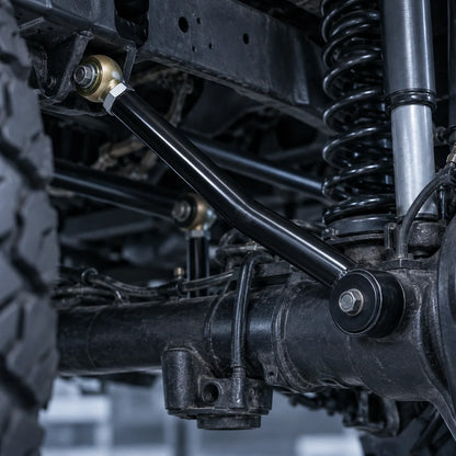 Installed Adjustable Control Arms on Jeep Wrangler JK Suspension