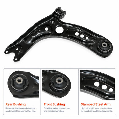 Front Right Lower Control Arm For 2015–2020 Audi A3 S3 Volkswagen Golf & Jetta