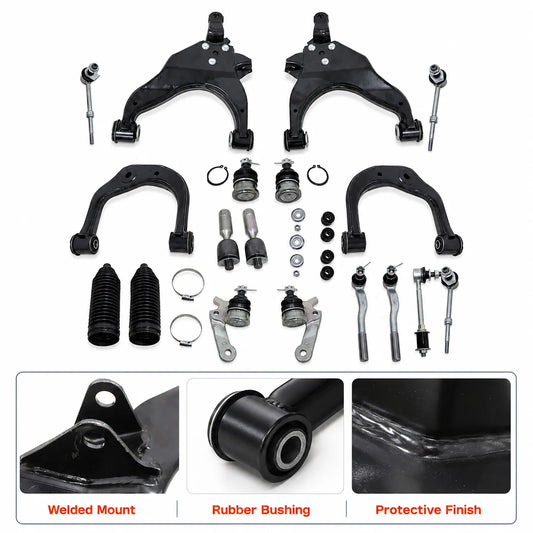 Front Upper & Lower Control Arms Tie Rods Sway Bars For 1996-2002 Toyota 4Runner