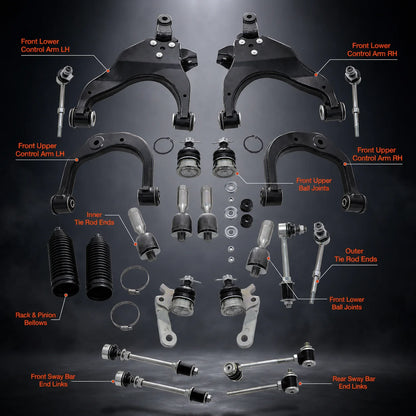 Front Upper & Lower Control Arms Tie Rods Sway Bars For 1996-2002 Toyota 4Runner