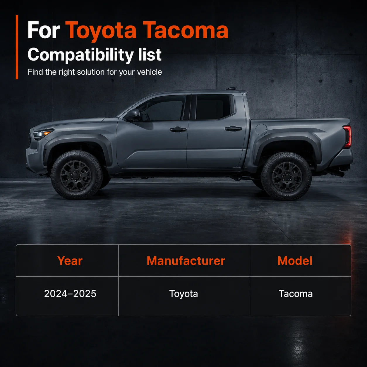 Front Valance Lower Bumper Spoiler Lip  For 2024 - 2025 Toyota Tacoma 76851-AK020