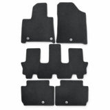 Front & Rear Floor Mats Carpet Replacement Velour For 2024-2026 Hyundai Santa Fe