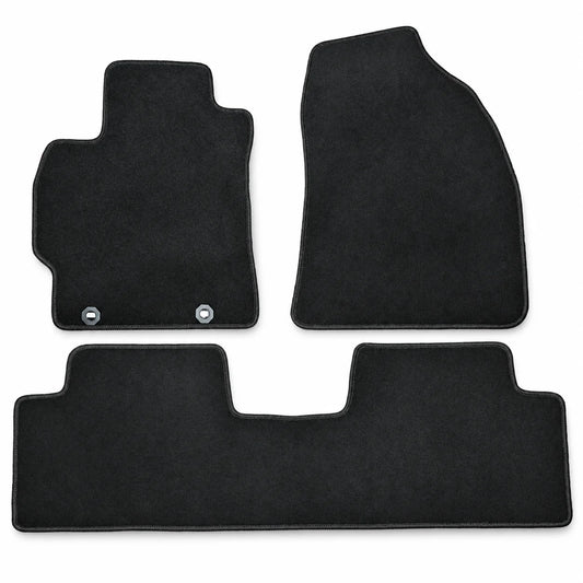 Front & Rear Floor Mats Carpet Velour Black For 2009-2013 Toyota Corolla 4-Door