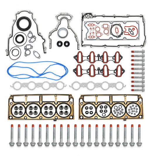 Full Cylinder Head Gasket Set Bolts For 2007-2013 Chevrolet GMC Sierra Buick 5.3L