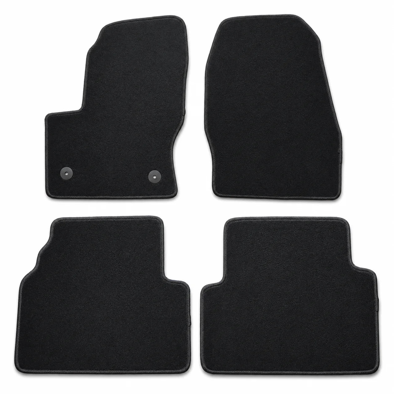 Full Set Front & Rear Floor Mats Carpet Velour For 2013-2019 Ford Escape