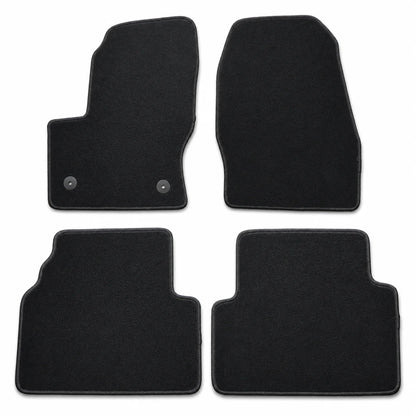 Full Set Front & Rear Floor Mats Carpet Velour For 2013-2019 Ford Escape