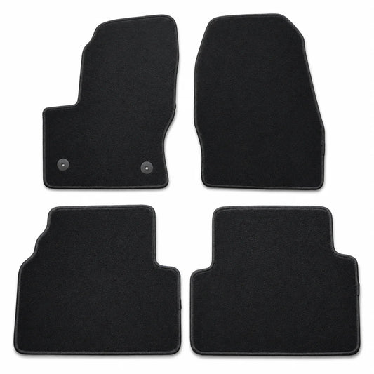 Full Set Front & Rear Floor Mats Carpet Velour For 2013-2019 Ford Escape